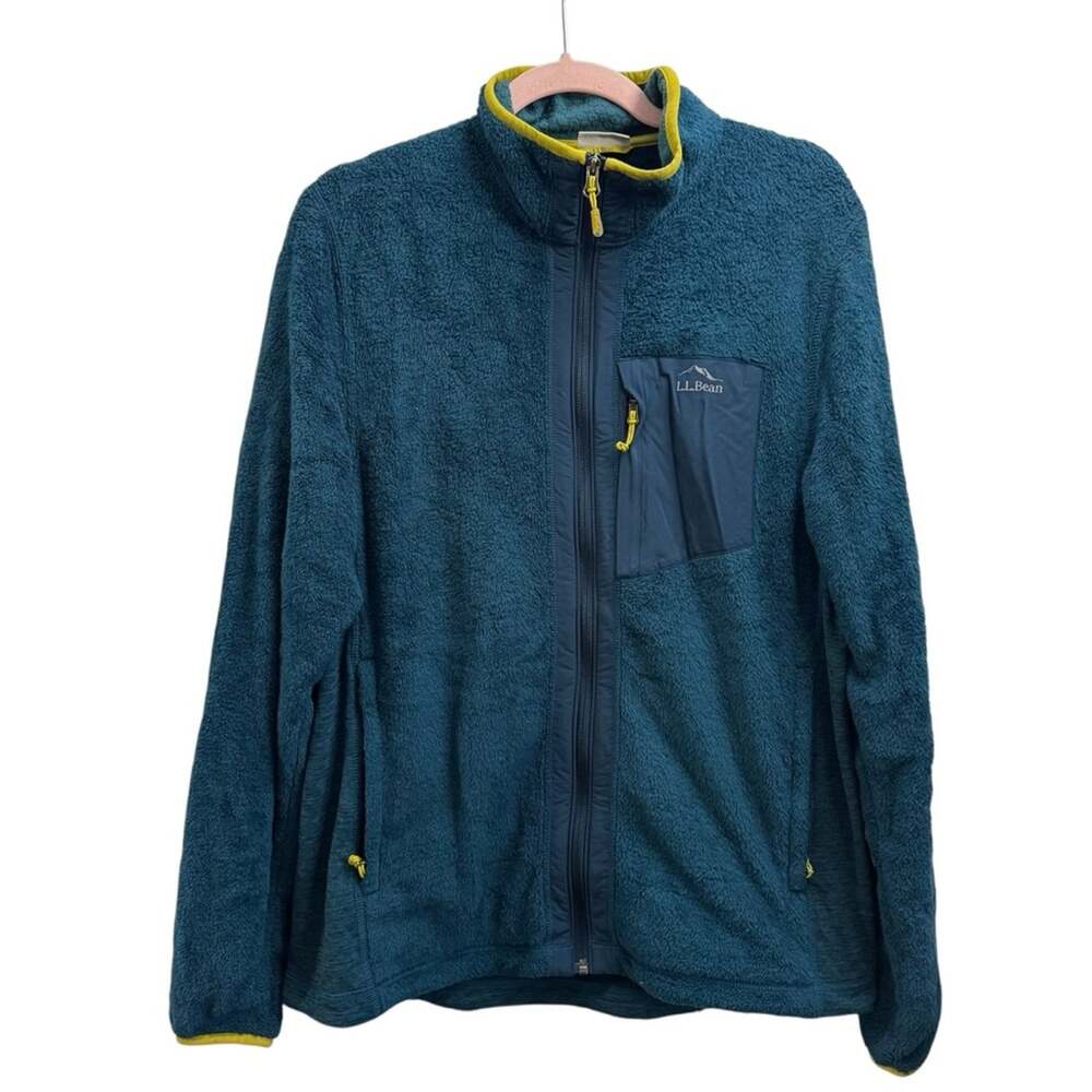 L.L. Bean Adventure Hybrid Teal Fleece Jacket